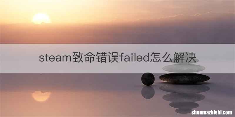 steam致命错误failed怎么解决