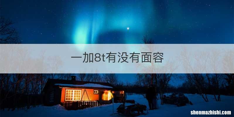 一加8t有没有面容