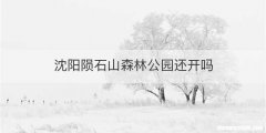 沈阳陨石山森林公园还开吗
