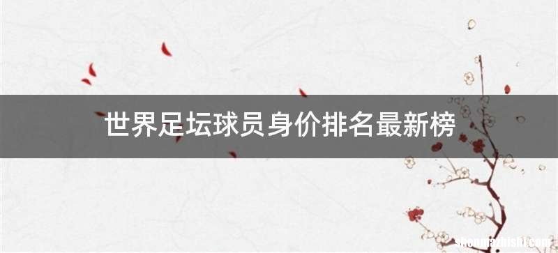 世界足坛球员身价排名最新榜