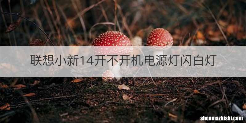 联想小新14开不开机电源灯闪白灯