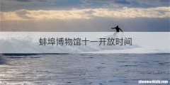 蚌埠博物馆十一开放时间