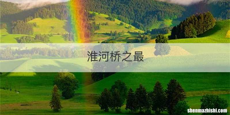 淮河桥之最