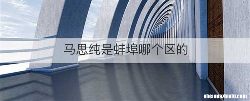 马思纯是蚌埠哪个区的