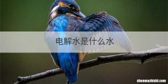电解水是什么水