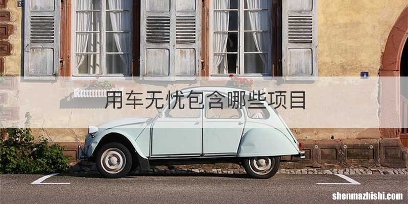 用车无忧包含哪些项目