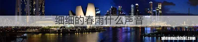 细细的春雨什么声音