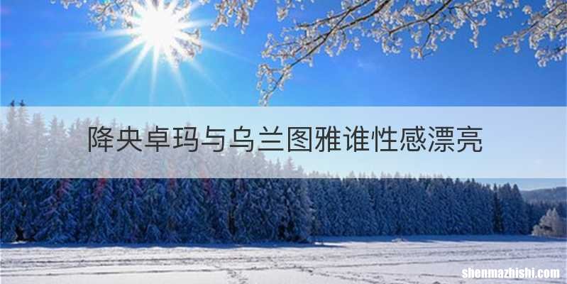 降央卓玛与乌兰图雅谁性感漂亮