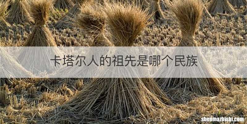 卡塔尔人的祖先是哪个民族