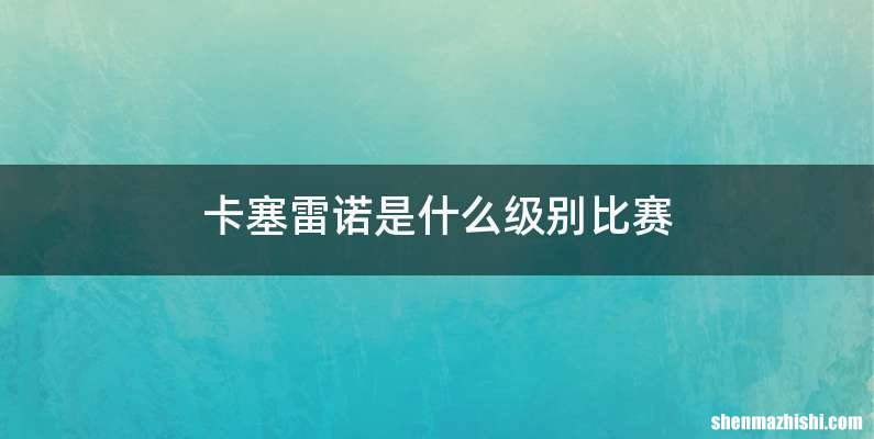 卡塞雷诺是什么级别比赛