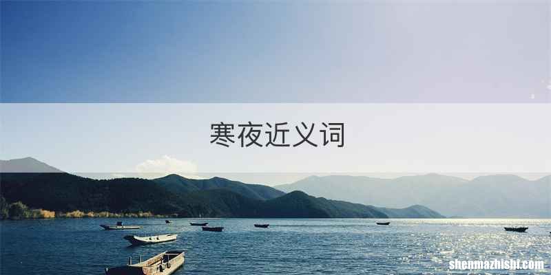 寒夜近义词