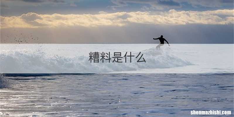 糟料是什么