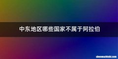 中东地区哪些国家不属于阿拉伯