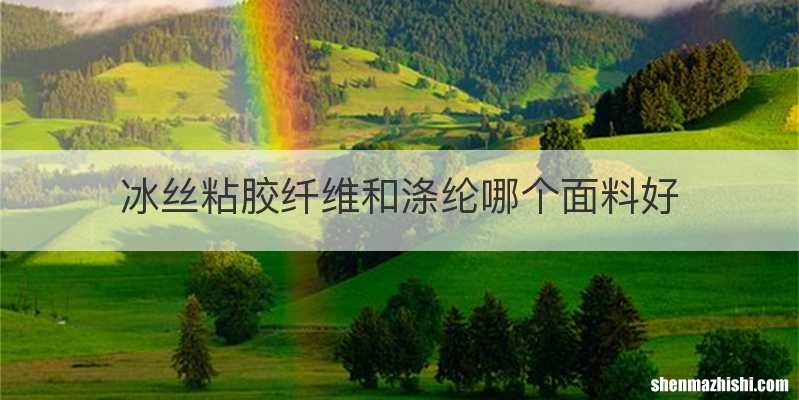 冰丝粘胶纤维和涤纶哪个面料好