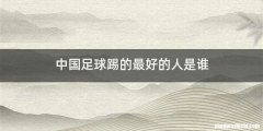 中国足球踢的最好的人是谁