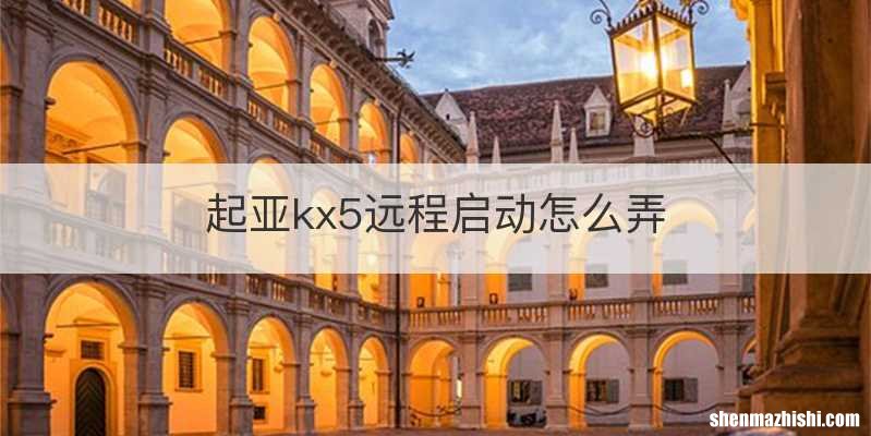 起亚kx5远程启动怎么弄