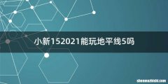 小新152021能玩地平线5吗