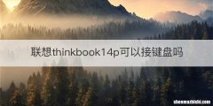 联想thinkbook14p可以接键盘吗