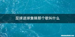 足球进球集锦那个歌叫什么