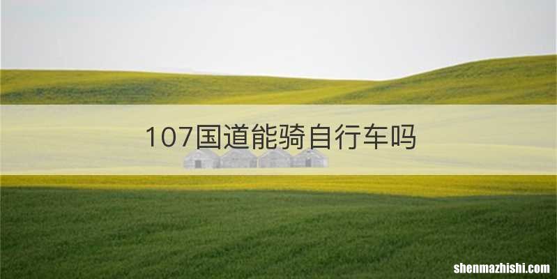 107国道能骑自行车吗