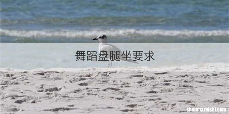 舞蹈盘腿坐要求