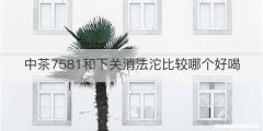 中茶7581和下关消法沱比较哪个好喝
