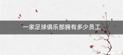 一家足球俱乐部拥有多少员工