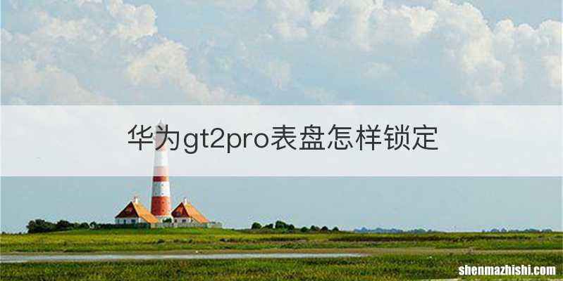 华为gt2pro表盘怎样锁定