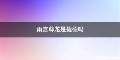 雨宫尊龙是捷德吗