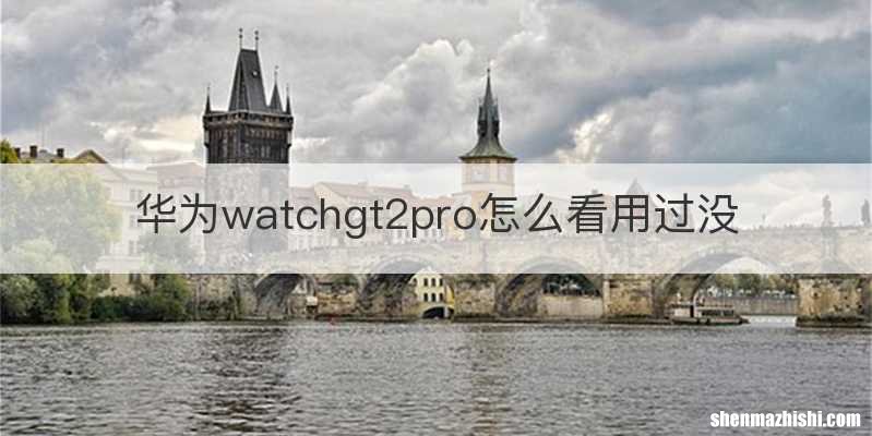 华为watchgt2pro怎么看用过没