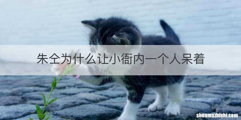 朱仝为什么让小衙内一个人呆着