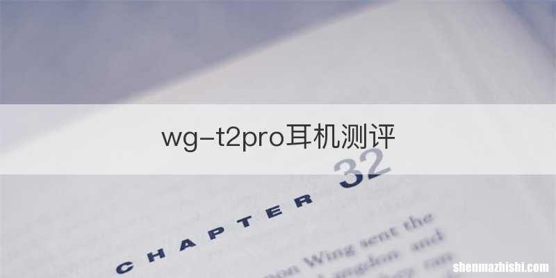 wg-t2pro耳机测评