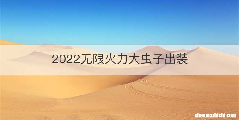 2022无限火力大虫子出装