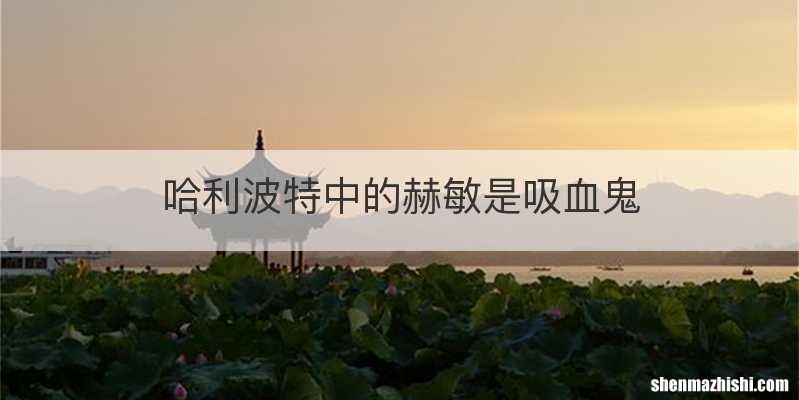 哈利波特中的赫敏是吸血鬼