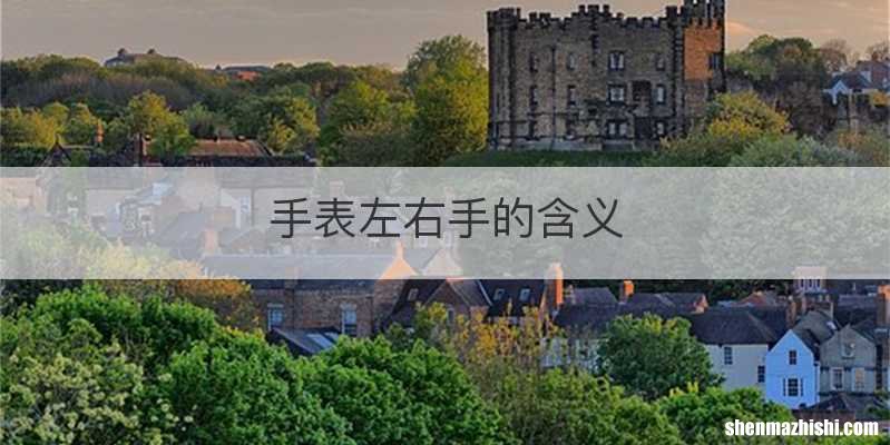 手表左右手的含义