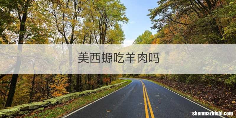 美西螈吃羊肉吗