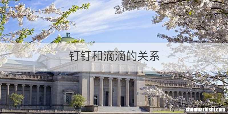 钉钉和滴滴的关系