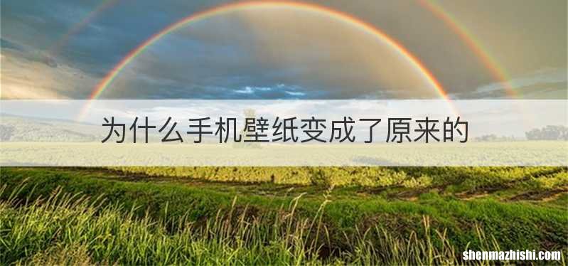 为什么手机壁纸变成了原来的
