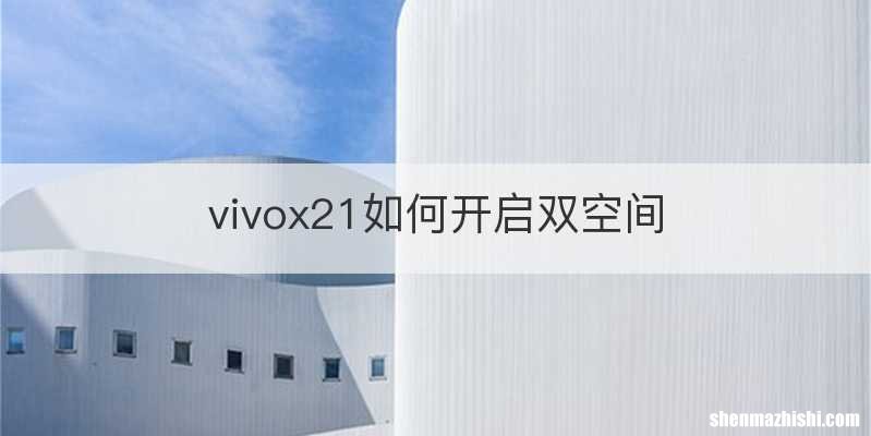 vivox21如何开启双空间