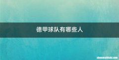 德甲球队有哪些人