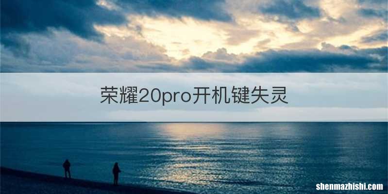 荣耀20pro开机键失灵
