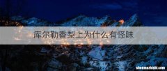 库尔勒香梨上为什么有怪味