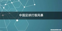 中国足球打假风暴