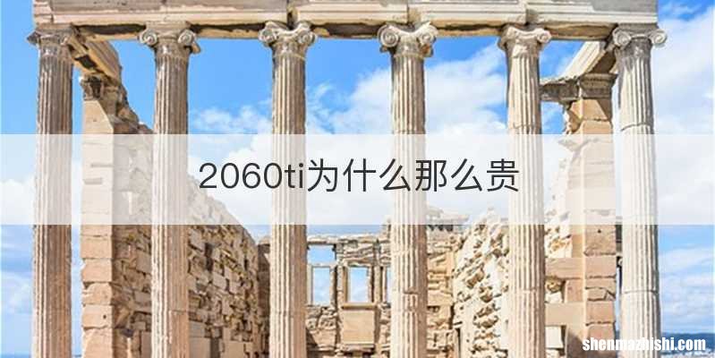 2060ti为什么那么贵