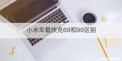 小米车载快充69和99区别