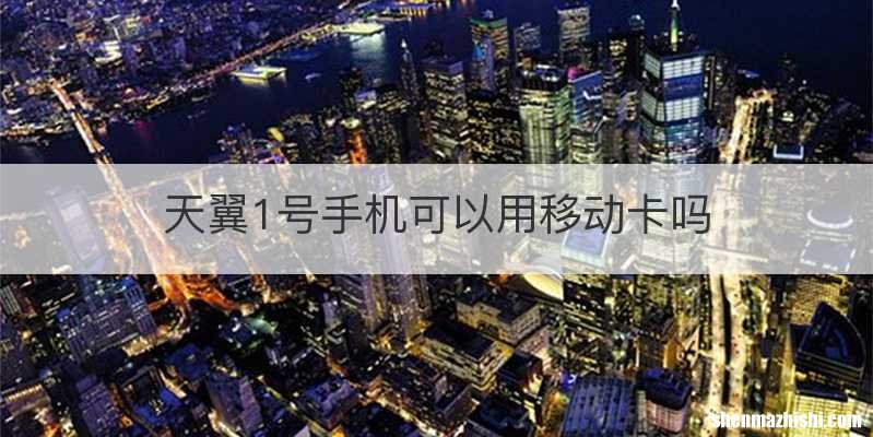 天翼1号手机可以用移动卡吗