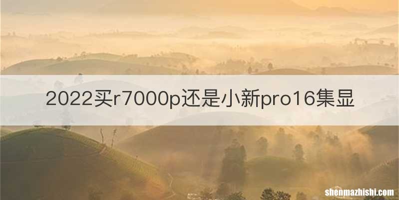 2022买r7000p还是小新pro16集显