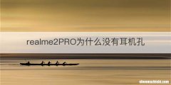 realme2PRO为什么没有耳机孔