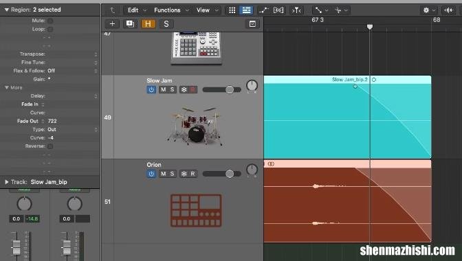 如何在Logic Pro中轻松淡入淡出音频