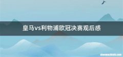 皇马vs利物浦欧冠决赛观后感